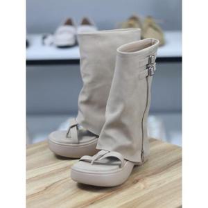 바이로쏘 세이브존06 쪼리 클립 토 레이어드 통굽 5cm 미들부츠 (BY)24S12123CH2