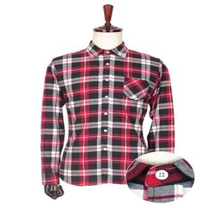 FS054 기모 레드 체크셔츠 (M-L) 1COLOR