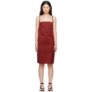 26 SS Loulou de Saison 여성 버건디 블랑카 미니 드레스 242473F052003