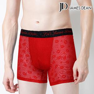 제임스딘 남성 자카드 망사 입술마크 드로즈 JHMDAB01