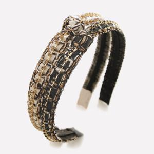 제이로렌 리본 매듭 공단 큐빅 헤어밴드 H01324