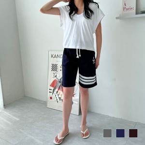 USA 닻 5부 면 반바지 SD-230416