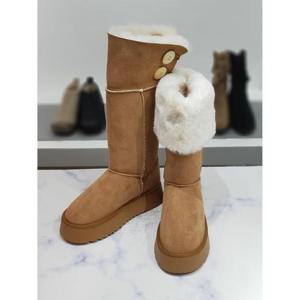 한슈 세이브존03 스웨이드 투웨이 퍼안감 롱부츠 4.5cm AGHS814708lcA