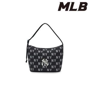 MLB (3ABQM015N-50BKS) 클래식 모노그램 자카드 호보백