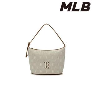 MLB (3ABQM015N-43BGL) 클래식 모노그램 자카드 호보백