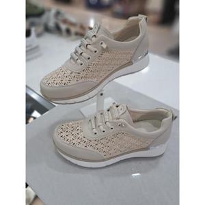 리바디 세이브존08 천연소가죽여성경량펀칭큐빅스니커즈 2023RD2933H