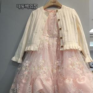 치크 DP01 우아한 공주 플라워 드레스 CKOW25A2G