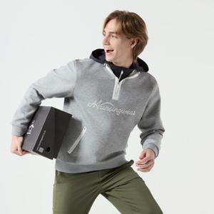 [먼싱웨어][37%OFF]남성 반집업 포켓 맨투맨 멜란지그레이(MQ121MTL13)