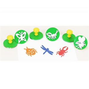 어린이집 유아 곤충 모양 도장 스탬프 미술 물감 놀이