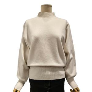 [에이비에프지]밑단 시버리 포인트 루즈핏 반폴라 긴팔 니트 APZ1HW521A