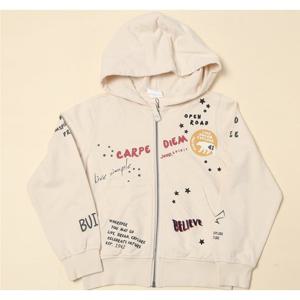 [지프키즈]전판 레터링 후드 집업 KM3TZU032.