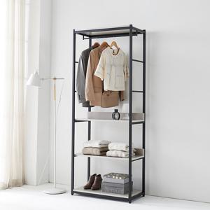 하이엔E0 3단600 시스템 철재행거 드레스룸 옷장
