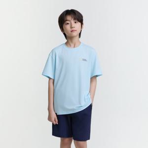 [내셔널지오그래픽키즈]K252UPB902 냉감 5부 상하 SET AQUA