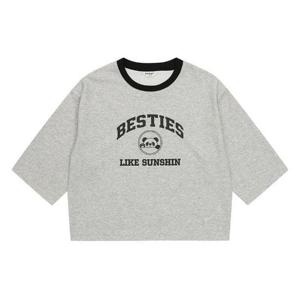 에꼴리에 세이브존07 립배색 셋업 7부 티셔츠 24C0785