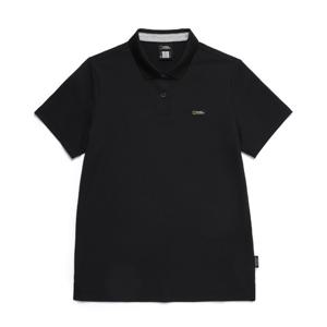 내셔널지오그래픽 N252WPL020 여성 카리디 베이직핏 피케 반팔 티셔츠 CARBON BLACK