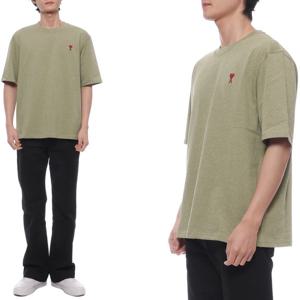 [아미] 24SS 남성 하트 로고 오버 반팔티셔츠 (UTS005 726 366 M 24S)