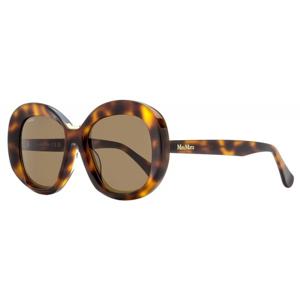 막스마라 여성용 에드나 알트핏 선글라스 MM0087-F 52E 다크 하바나 55mm 52e