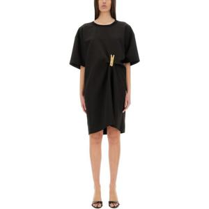모스키노 오버사이즈 블랙 유니크 디자인 원피스 04753722 1555