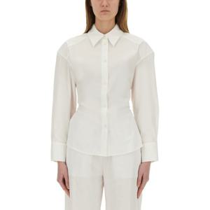 모스키노 백리스 타이 클로저 코튼 셔츠 02073227 0001