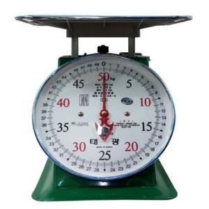 태광 지시저울 재래시장 노점상 50kg(200g) 접시