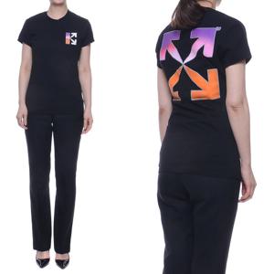 [오프화이트] 21SS 여성 그라디언트 반팔 티셔츠 (OWAA040R21JER001_1084_21S)