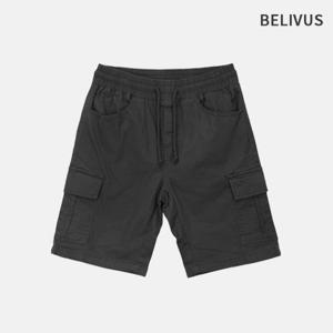 빌리버스 남자 반바지 카고 밴딩 바지 BWS060