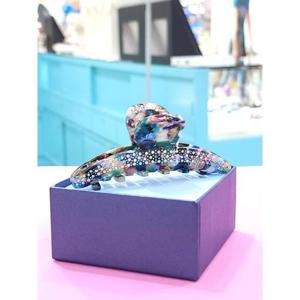 로뎀 세이브존05 프랑스 스와로브스키 슬림 중 집게핀(그린블루)2 RDE24030039