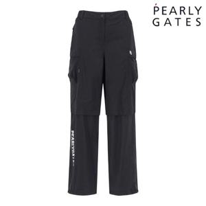 파리게이츠 (521E5PR185BK) 여성 패커블 지퍼 헴 팬츠