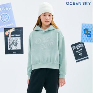 [오션스카이] 여아 테리 기모 크롭 후드티셔츠-CFJG5181D0S