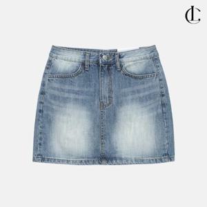 엘케이트 여성 데님 스커트 숏기장 워싱 청 미니스커트 LPP034