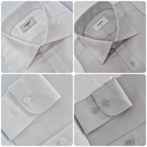 [레노마셔츠]일반핏 /피케 도비/정장 긴소매 셔츠 ROFSGP928 GY,