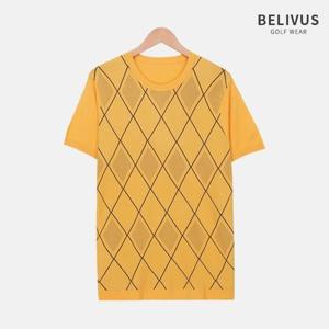 빌리버스 남자 골프웨어 반팔 니트 티셔츠 BRM006