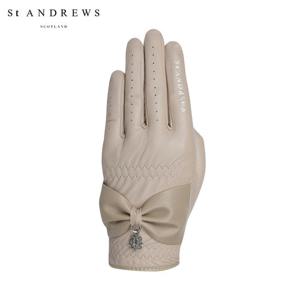 [세인트앤드류스] 여성 리본 레더 한손 장갑