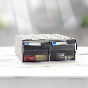 연결형수납함 402 플라스틱 투명 소품수납장 서랍장 소품수납함 정리함 데스크정리함 사무용수납함 책상정