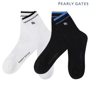 파리게이츠  남성 로고 자수 포인트 중목 양말 511E7SC002 BJ