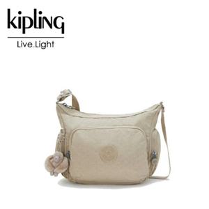 [키플링] 넉넉한 데일리 크로스백 갭스몰 시그니처 베이지 엠보 KPABS25 SBGE-잠실점