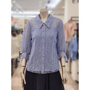 미니멈 세이브존03 카라넥 풀자수 블라우스 MXBAWB5040