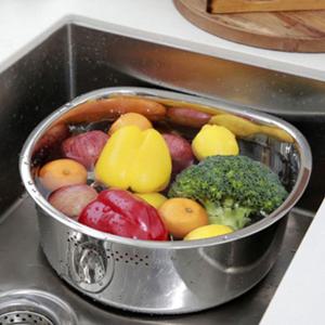 키친프리 스텐 설거지통 D형 설거지볼 스텐설거지통 식기건조대 설거지건조대 그릇건조대 수저통 주방용품