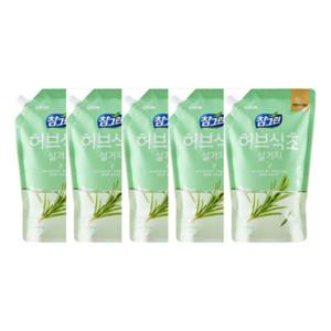 참그린 허브식초 설거지 900g 리필 5개입 라이온