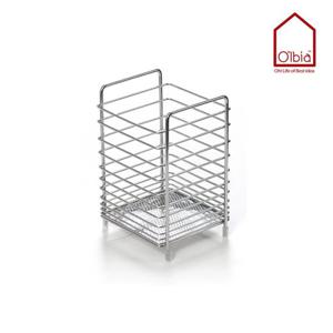 올비아 수저통 프리미엄 와이어 정사각스텐수저통 수저함 수저케이스 수저정리함 수저보관함 숟가락통 숟가