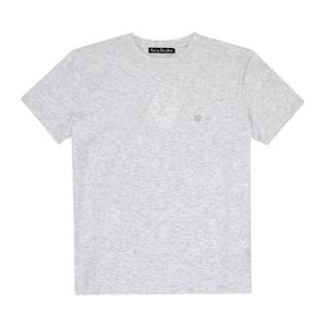 아크네스튜디오 CL0308 PALE GREY MELANGE (92H) 페이스 로고 패치 공용 반팔티