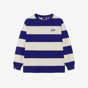 [휠라키즈] 베이직 스트라이프 티셔츠 (FK2RLH1102X_NBE)