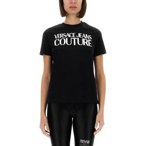 베르사체 타이니 핏 코튼 로고 티셔츠 78HAHE05 CJ00E899