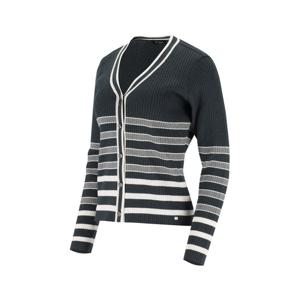 [엘르골프]25년 봄 여성 펄 원사 믹스 단추 가디건[6L23701]