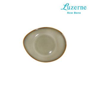 (싱가포르 루전) 러스틱 아이보리 오발 접시 소 18.5cm 플레이팅접시 플레이트그릇 플레이팅그릇 고급식기