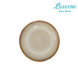 (싱가포르 루전) 러스틱 아이보리 원형 접시 소 18cm 식당접시 앞접시 플레이팅접시 원형접시 가정용접시