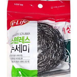 롯데 이라이프 철 수세미 45g X 20 철수세미 식당수세미 업소수세미 불판수세미 강력수세미 식당용수세미
