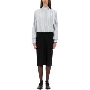 메종마르지엘라 스트라이프 블랙 원피스 S51DD0026 MTN068001F