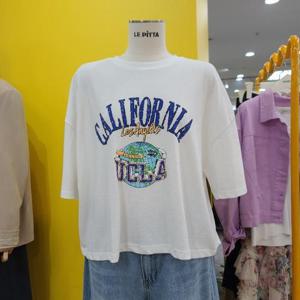 르피타 DP01 루즈핏 라운드티셔츠 L252UTS508