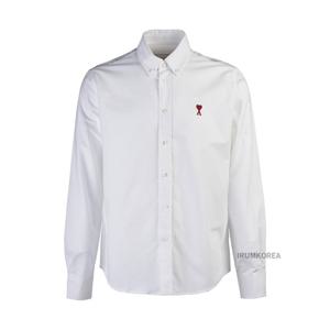 [아미] SS25 남성 하트로고 버튼 셔츠 BFUSH063 CO0031 168